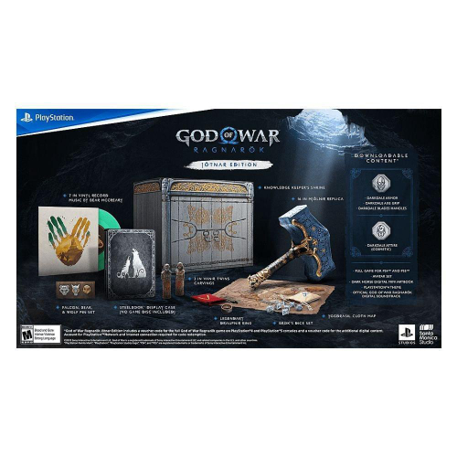 KIT Capa Case e Skin PS5 Controle - God Of War Ragnarok - Pop Arte