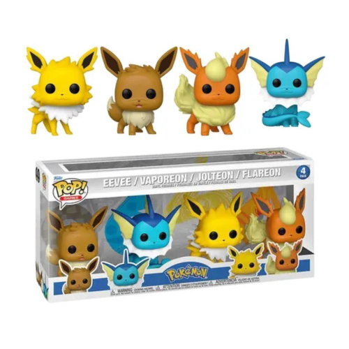 Bonecos Pokémon - Multi Pack 4 Figuras Evolução Eevee Sunny na