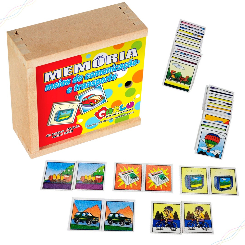 Jogo da Memoria Alfabetizacao com Objetos (40 pecas) - JottPlay - Compre  brinquedos educativos online