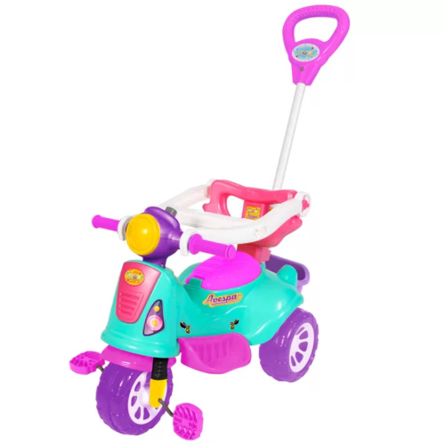 Triciclo Velotrol Infantil Bebe Motoca - Rosa + Empurrador na Americanas  Empresas