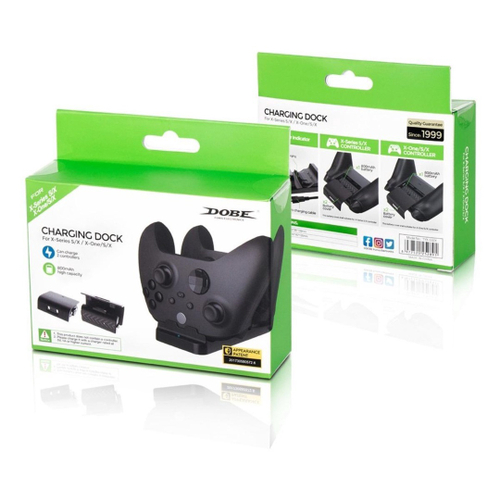 Base Carregadora Charging Dock p/2 Controles Xbox Series 7 & Z - Preto