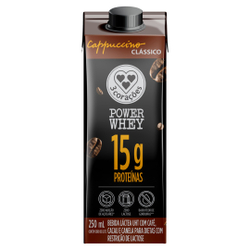 BEBIDA LACTEA UHT CAPPUCCINO CLASSICO ZERO LACTOSE 3 CORAÇOES POWER WHEY 250ML é boa?