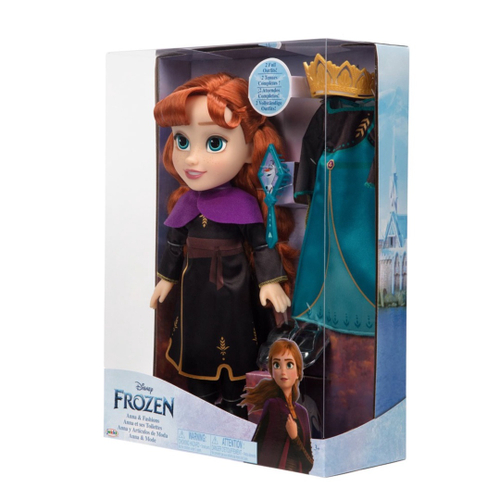 Boneca Disney Frozen Anna com Acessórios e Roupinha Multikids