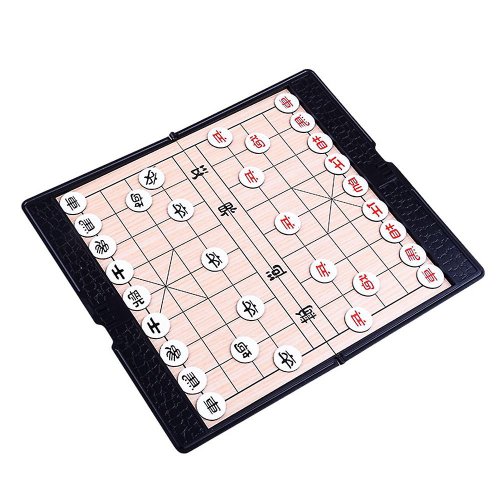 Dobrável xadrez chinês Board Game Set para adultos, 2 jogadores