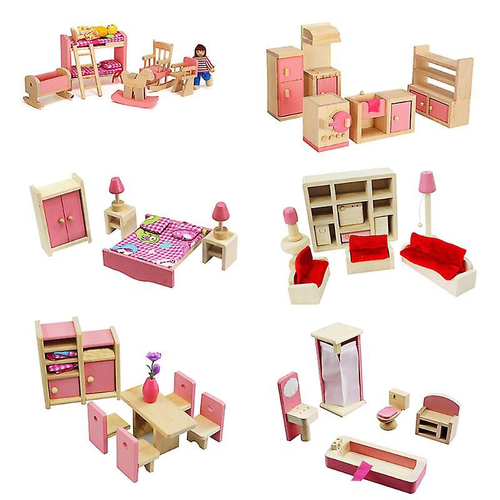 Em promoção! 1/12 Casa De Bonecas Em Miniatura De Um Supermercado Loja De  Madeira Frigorífico Brincar De Faz De Conta Mobiliário Cena Brinquedo Doll  House Decor Acessórios