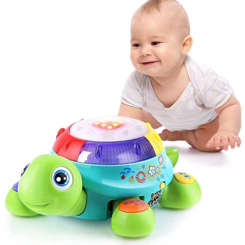 Baby Electronic Music Turtle Toy Ingl s E Espanhol em Promo o na