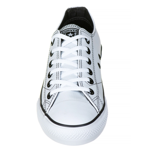 Tênis Converse All Star Preto - Branco Couro em Promoção na Americanas