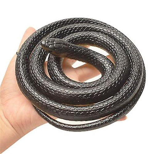 Realista Fake Rubber Snake Toys Black Fake Snakes em Promo o na
