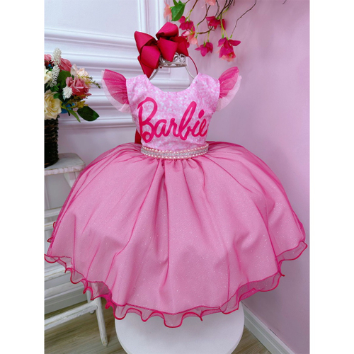 Vestido De Festa Fantasia Infantil Barbie em Promoção na Americanas