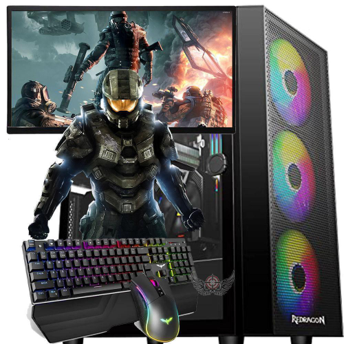 Kit Pc Gamer I7 480gb Placa De Vídeo + Monitor + Combo Game