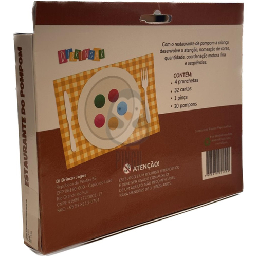 Jogo Educativo: Restaurante de Pompom - Majoca Colorê Brinquedos Educativos