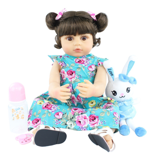 Boneca Bebê Reborn Recém Nascida Menina Silicone Macio 55 Cm em Promoção na  Americanas