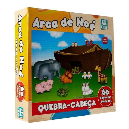 Quebra-Cabeça Infantil Bíblico Arca de Noé em Promoção na Americanas