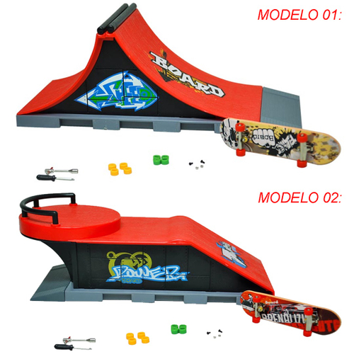 Skate De Dedo 02 Unidades Skate Park Diversos Modelos Dm Toys