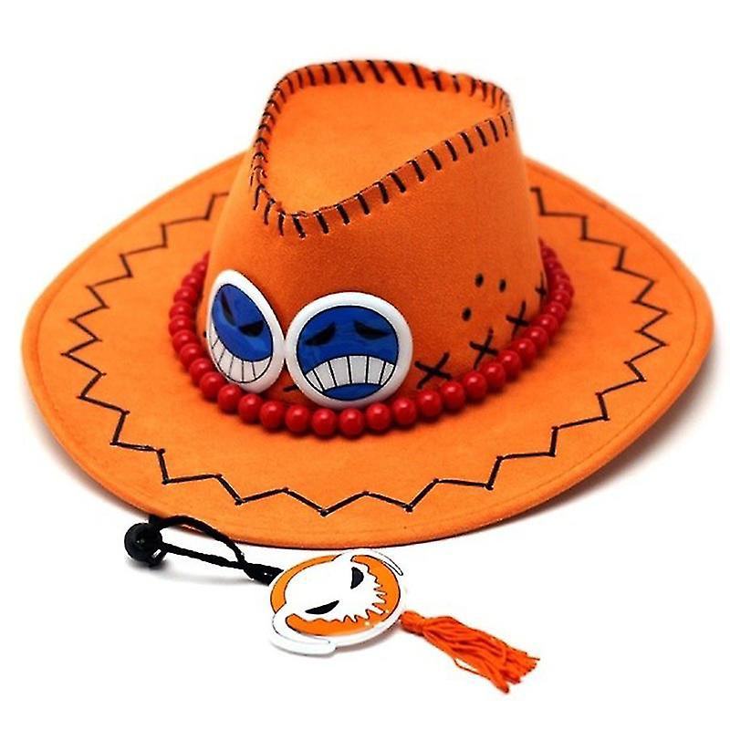 Um pedaço ace chapéus de camurça anime dos desenhos animados cosplay  adereços chapéu de cowboy para homens feminino protetor solar chapéu chapéu  chapéu liso piratas boné chapéus presentes - AliExpress