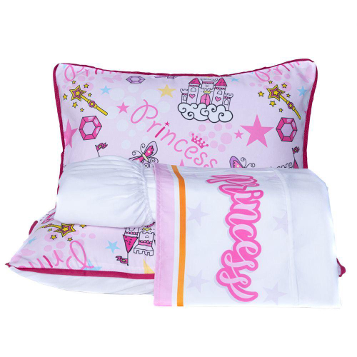 Jogo de cama infantil princesa sofia