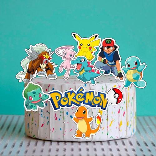 TOPPER DE BOLO POKÉMON  Elo7 Produtos Especiais