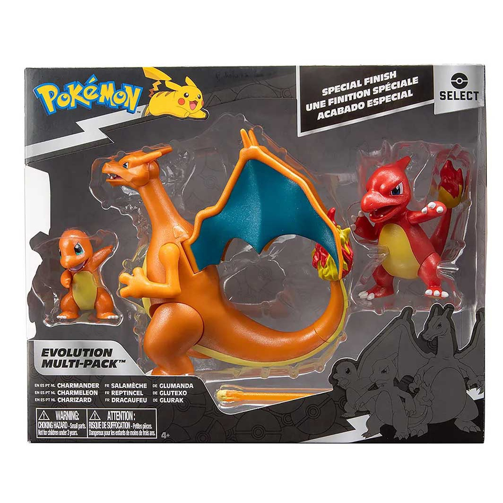 Figuras Pokemon Evolução Charmander Charizard E Charmeleon