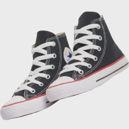 Tenis chuck taylor all star lift plataforma cano alto preto converse ct0494  preto