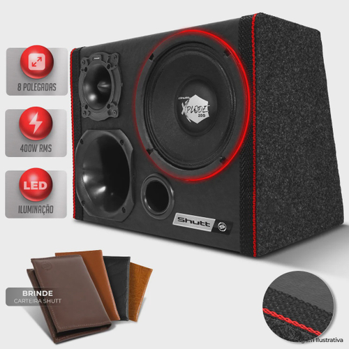 Caixa Trio Residencial Bob Ativa 440W Shutt Beats 12 + MP3 Bluetooth Bivolt  Módulo Varias Cores no Shoptime