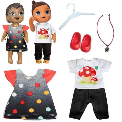 Roupa Para Boneca Baby Alive - Kit Com 2 Peças