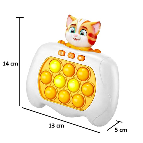 Jogo Pop It Eletrônico Mini Console Anti Stress de Gatinho em