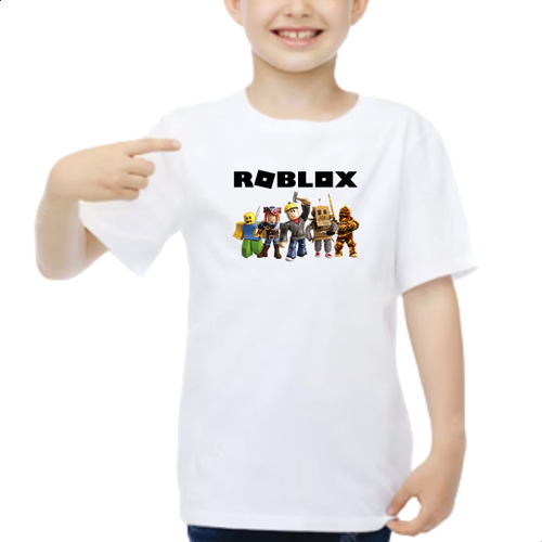 1 Camiseta Roblox blusa Infantil camisa seu Nome Roblox jogo, t