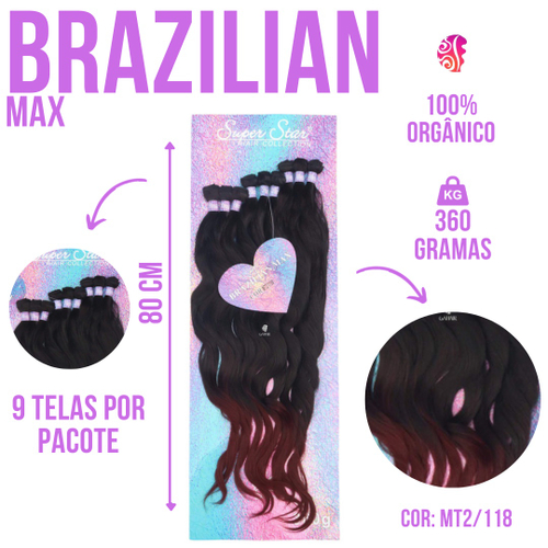 Cabelo Premium Liso Natural 75 CM - Cabelo Humano - Cabelo