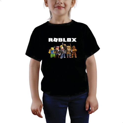 Camiseta Basica Camisa Roblox Boy MMORPG Gamer Game Unissex Geek