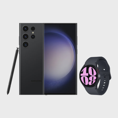 Smartphone Galaxy S23 Ultra 5G (512GB) - Preto + Galaxy Watch6 bt 40mm - Grafite