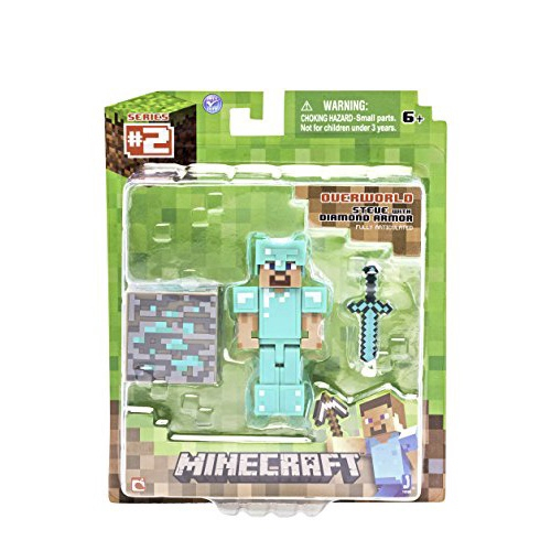 Minecraft Mob Head Minis Cave Explorers Pack com 2 Action Figures