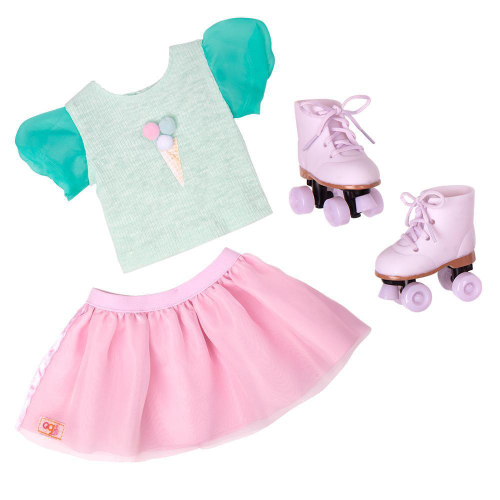 Roupa boneca para our generation - conjunto salada de fruta - casinha 4 no  Shoptime