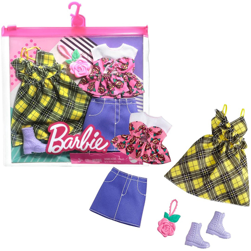 Barbie Roupas e Acessórios Conjunto Vibrantes HJT36 Mattel