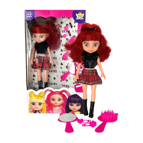 Conjunto de Bonecas Barbie Chelsea 14 cm Loira Floral Menino Emoji Ruiva  Florido Mattel