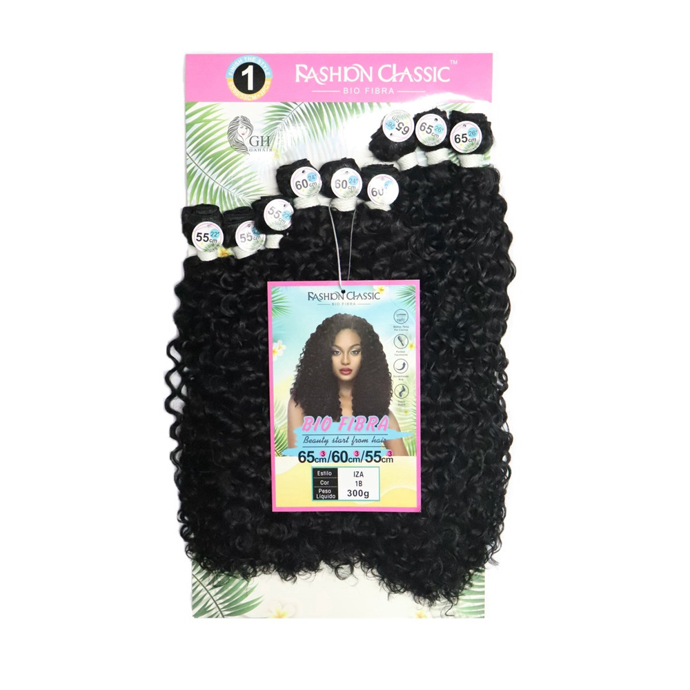 Cabelo Cacheado Afro Bio Fibra /Vegetal - Fashion Classic - Iza - Em Tela -  Mega Hair em Promoção na Americanas