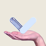 Swab de algodão reutilizável, pontas Q reutilizáveis, dupla inclinação para maquiagem de precisão, cotonete de algodão de silicone para limpeza com caso, macio e lavável, 2 pacote (roxo claro)