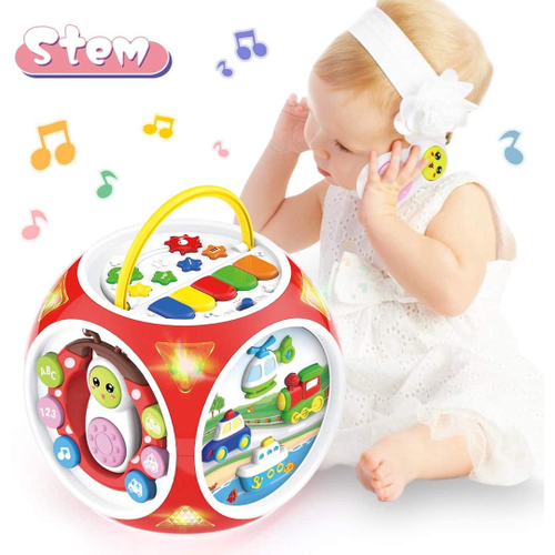 Baoli 6 em 1 Baby Musical Activity Cube Center Toy for Toddlers