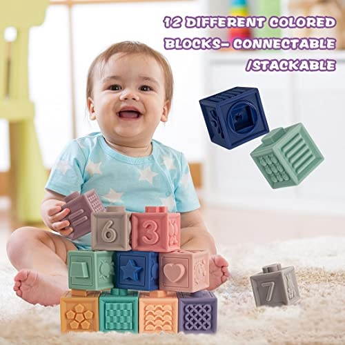 Brinquedos Montessori 5 em 1 para bebês de 0-3-6-12-18 meses