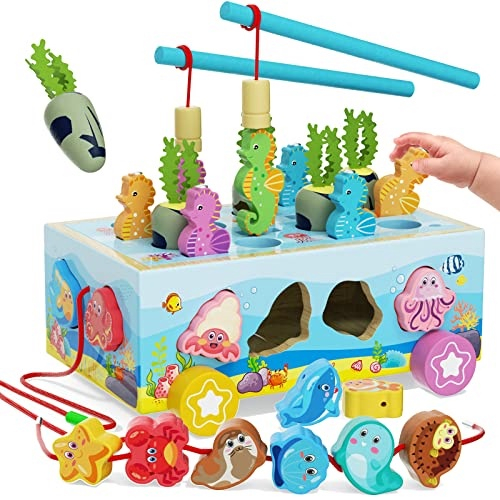 Brinquedos Montessori infantis para meninos e meninas de 2,3 anos,  brinquedos educativos de forma de madeira com legumes & blocos de animais  de fazenda, jogo de habilidades motoras finas, presente ideal para