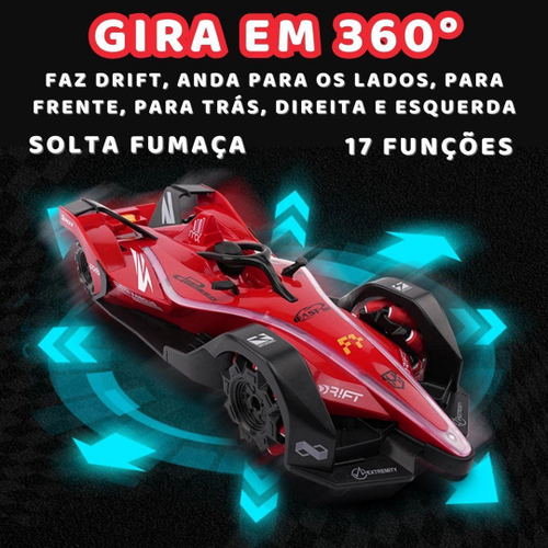 Carrinho Controle Remoto Formula 1 Drift Racing Gira 360 em Promoção na  Americanas