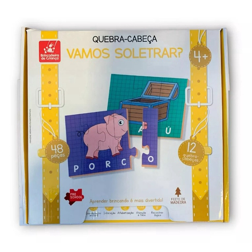 Kit 4 Quebra-Cabeça Infantil Para Presente 24 Peças Grandes em Promoção na  Americanas