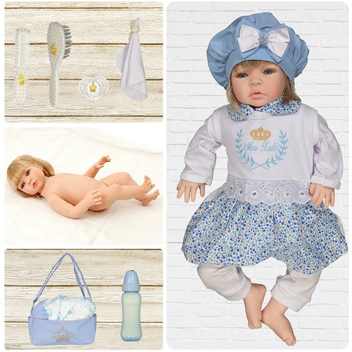 Boneca Bebê Reborn Realista Vários Itens E Bolsa Maternidade - Cegonha  Reborn Dolls - Bonecas - Magazine Luiza