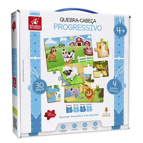 Brinquedo Educativo Quebra Cabeça Alfabeto Com Pino Para Seu Pequeno Escola  e Creche Jogo Infantil Menino e Menina 3 anos na Americanas Empresas