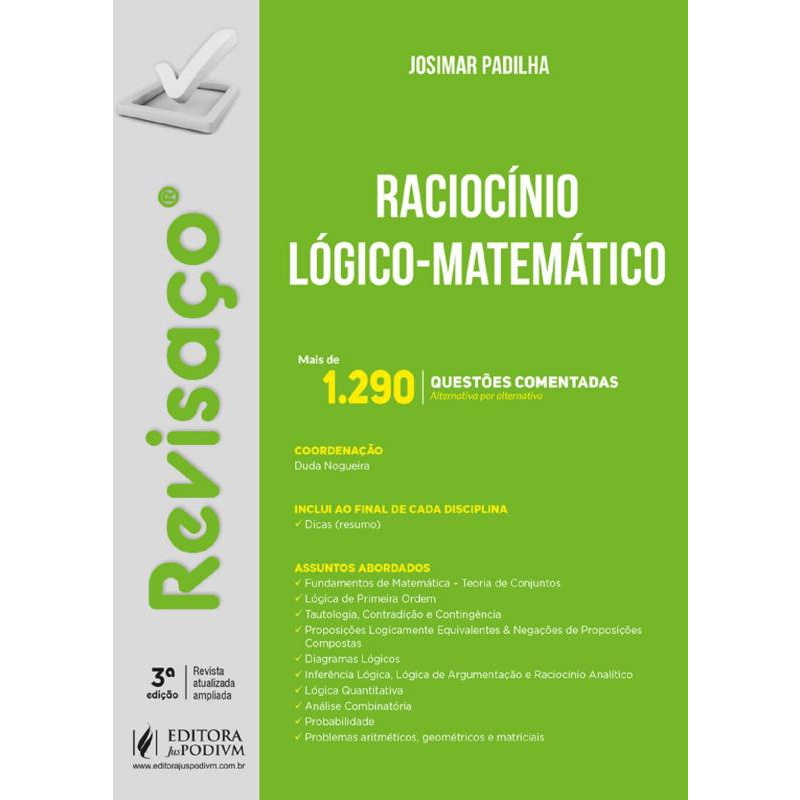 Exercícios de Raciocínio Lógico - Matemática - Calcule Mais - Calcule Mais