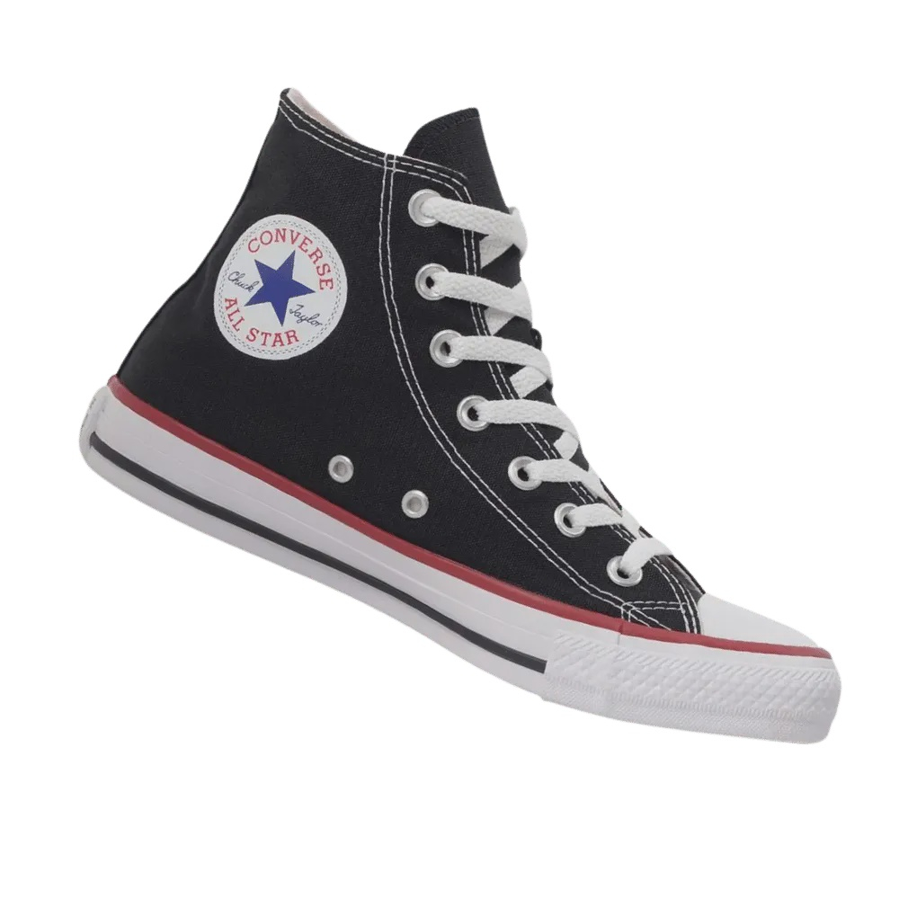 Tênis Infantil Converse All Star Chuck Taylor Cano Alto Preto