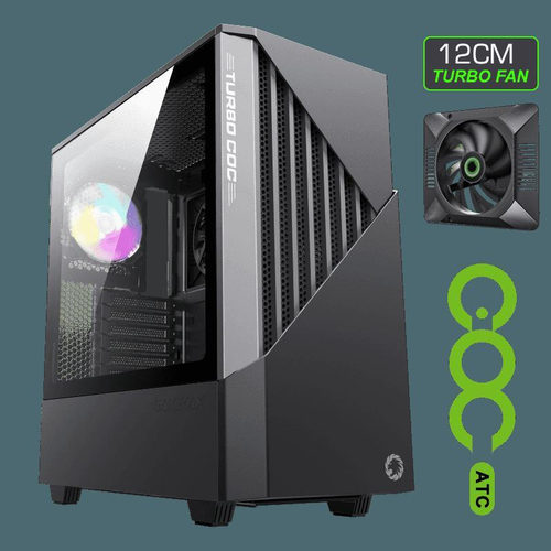 GABINETE GAMEMAX TYPHOON COC FAN ARGB ATX