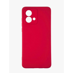 Capinha Aveludada Emborrachada Vermelha para Moto G84