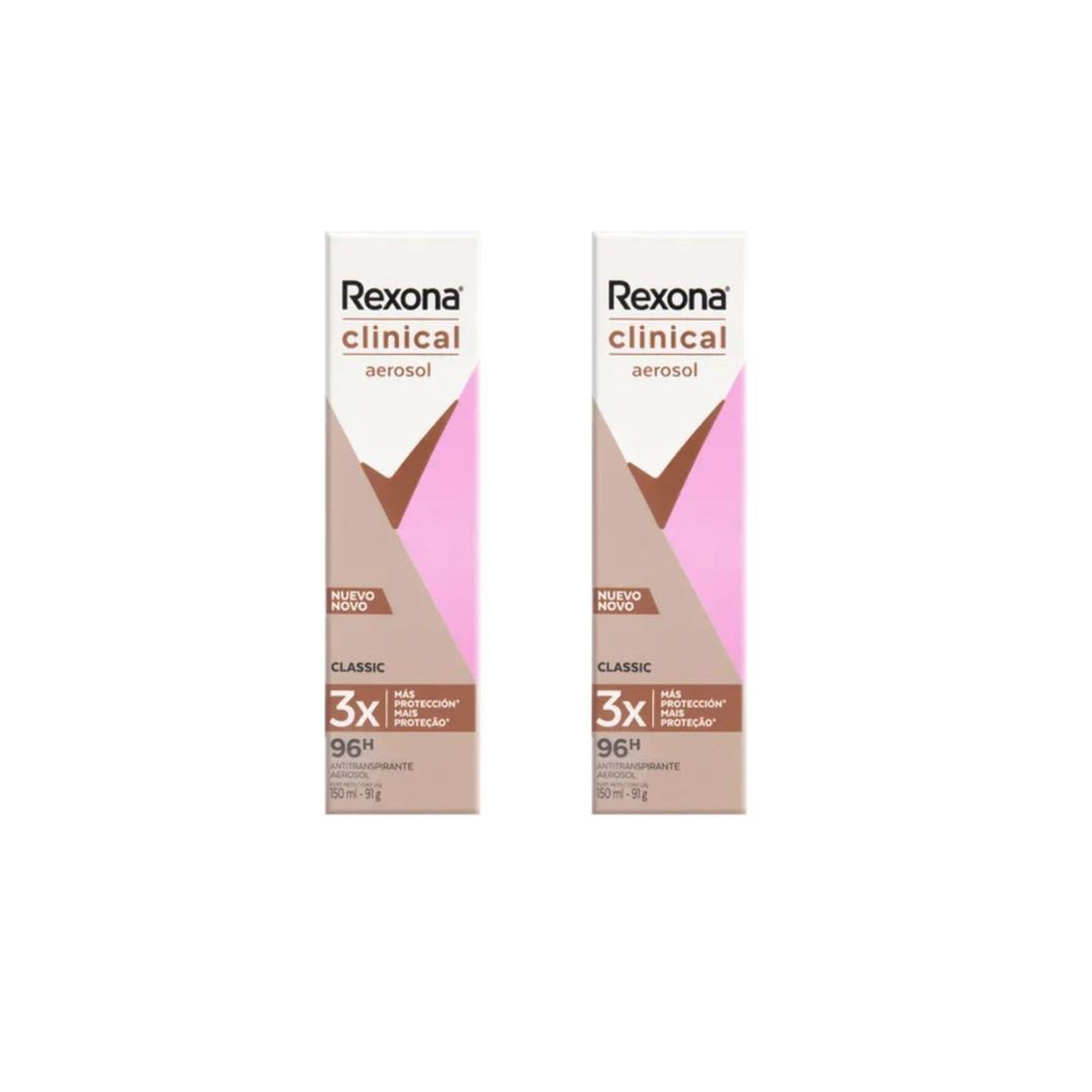 Antitranspirante Aerosol Rexona Clinical Classic 150ml