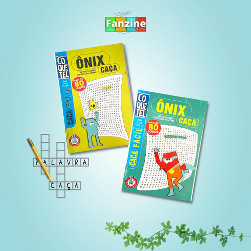 Kit Com 03 Caça Palavras Livro Fácil Coquetel