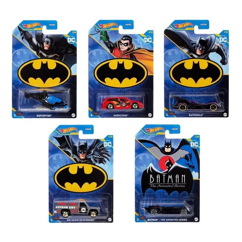 Carrinho Hot Wheels do Batman e temáticos